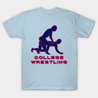 College Wrestling (Mount Art) T-Shirt